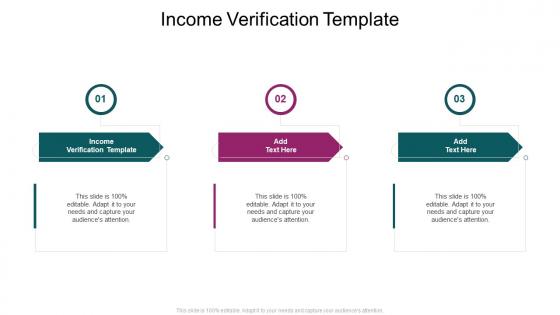 Income Verification Template In Powerpoint And Google Slides Cpb