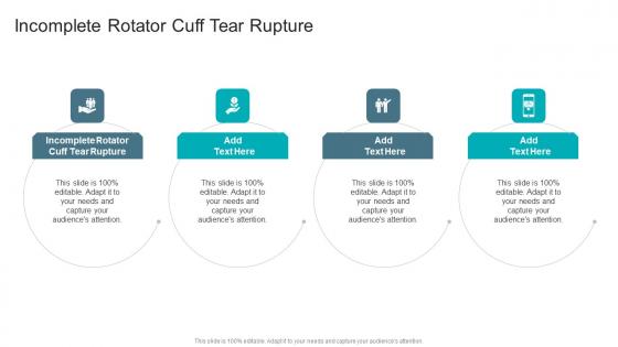 Incomplete Rotator Cuff Tear Rupture In Powerpoint And Google Slides Cpb