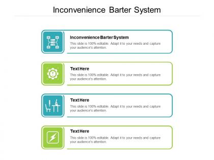Inconvenience barter system ppt powerpoint presentation model show cpb
