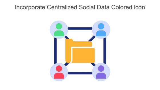 Incorporate Centralized Social Data Colored Icon In Powerpoint Pptx Png And Editable Eps Format