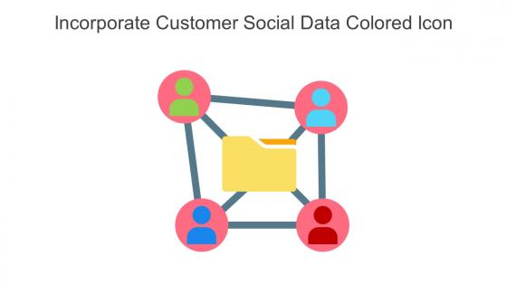 Incorporate Customer Social Data Colored Icon In Powerpoint Pptx Png And Editable Eps Format