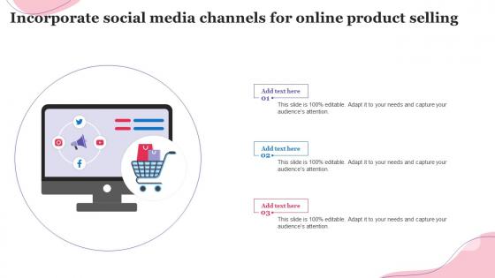 Incorporate Social Media Channels For Online Product Selling