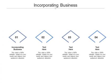 Incorporating business ppt powerpoint presentation show example topics cpb