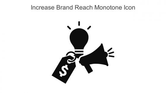 Increase Brand Reach Monotone Icon In Powerpoint Pptx Png And Editable Eps Format