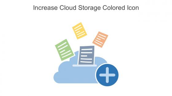 Increase Cloud Storage Colored Icon In Powerpoint Pptx Png And Editable Eps Format