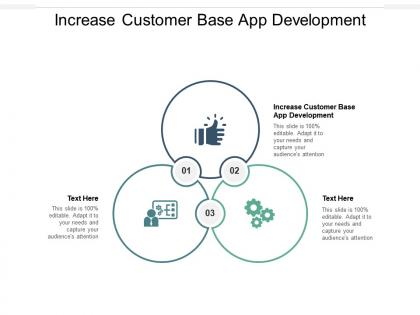 Increase customer base app development ppt powerpoint presentation portfolio deck cpb