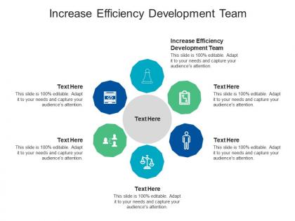 Increase efficiency development team ppt powerpoint presentation show graphics cpb