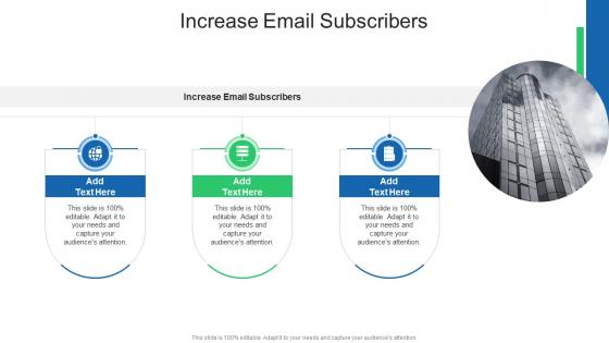 Increase Email Subscribers In Powerpoint And Google Slides Cpb