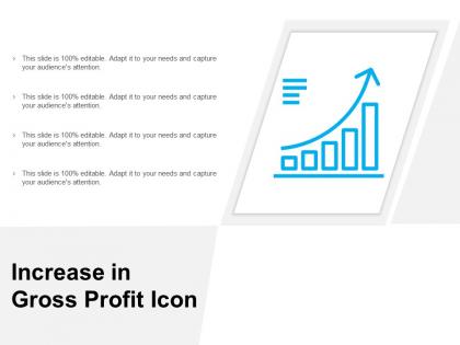 Increase in gross profit icon