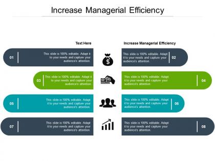 Increase managerial efficiency ppt powerpoint presentation slides summary cpb