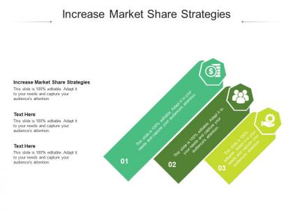 Increase market share strategies ppt powerpoint presentation gallery example introduction cpb