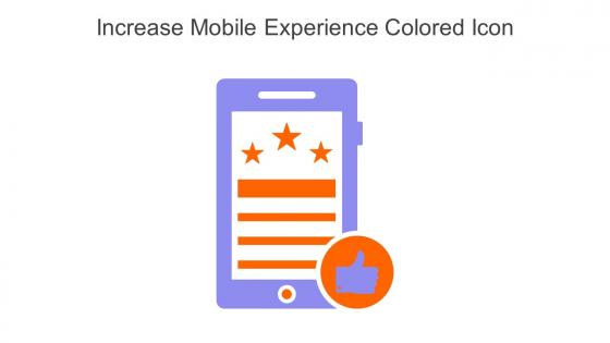 Increase Mobile Experience Colored Icon In Powerpoint Pptx Png And Editable Eps Format