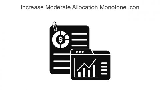 Increase Moderate Allocation Monotone Icon In Powerpoint Pptx Png And Editable Eps Format