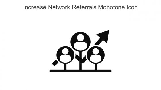 Increase Network Referrals Monotone Icon In Powerpoint Pptx Png And Editable Eps Format