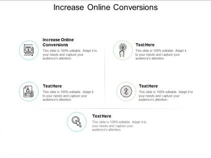 Increase online conversions ppt powerpoint presentation ideas background images cpb