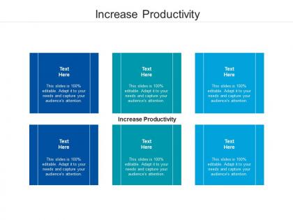 Increase productivity ppt powerpoint presentation infographics graphics download cpb
