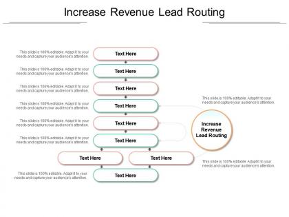 Increase revenue lead routing ppt powerpoint presentation portfolio vector cpb