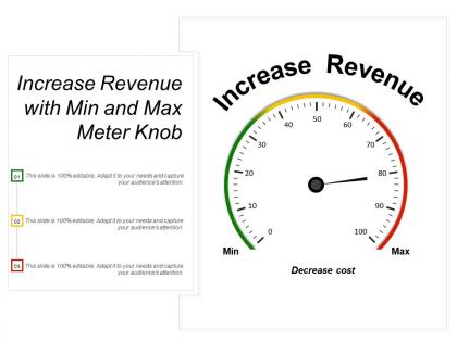 Increase revenue with min and max meter knob