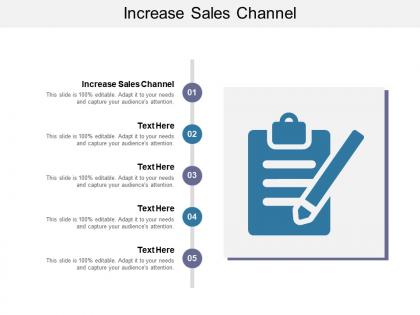 Increase sales channel ppt powerpoint presentation show elements cpb