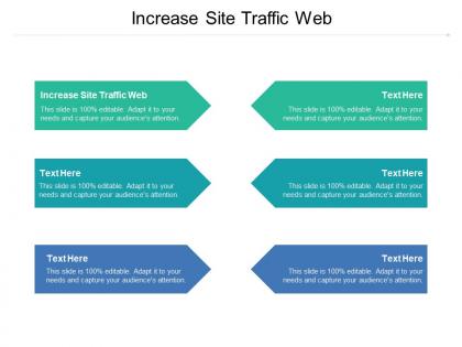 Increase site traffic web ppt powerpoint presentation model ideas cpb