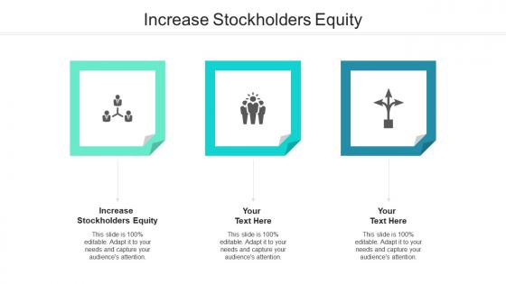 Increase stockholders equity ppt powerpoint presentation layouts show cpb