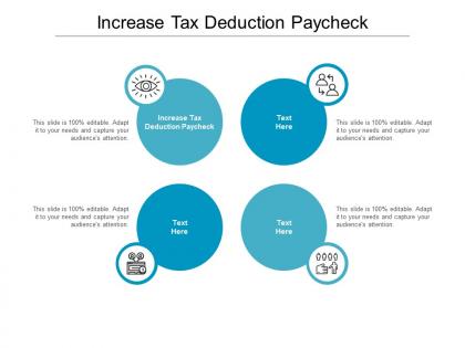 Increase tax deduction paycheck ppt powerpoint presentation slides graphic images cpb