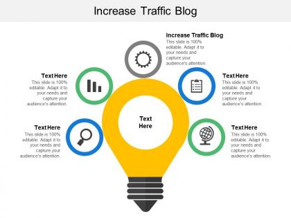 Increase traffic blog ppt powerpoint presentation file tips cpb