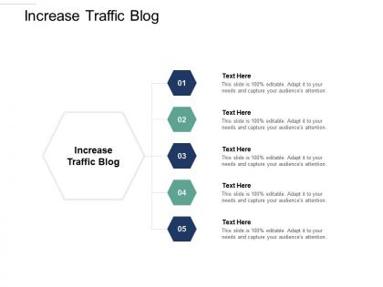 Increase traffic blog ppt powerpoint presentation model portfolio cpb