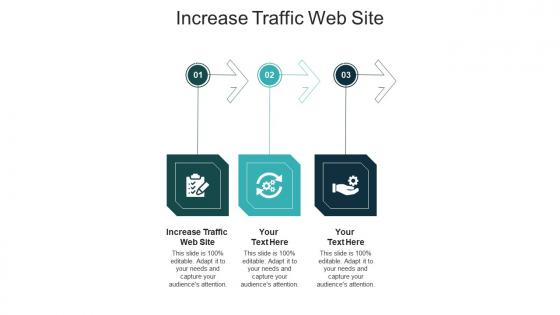 Increase traffic web site ppt powerpoint presentation show master slide cpb