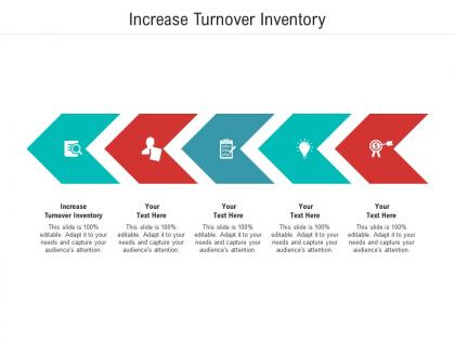 Increase turnover inventory ppt powerpoint presentation portfolio maker cpb