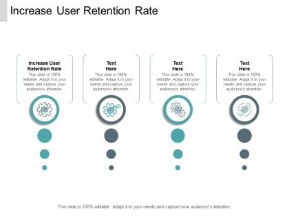 Increase user retention rate ppt powerpoint presentation ideas professional cpb