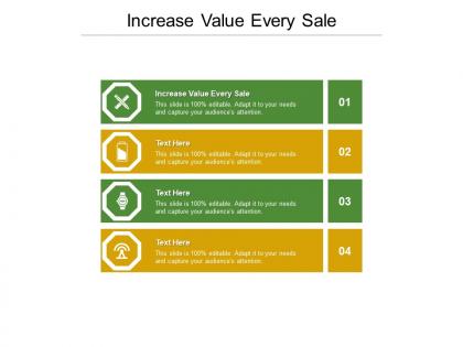 Increase value every sale ppt powerpoint presentation ideas sample cpb