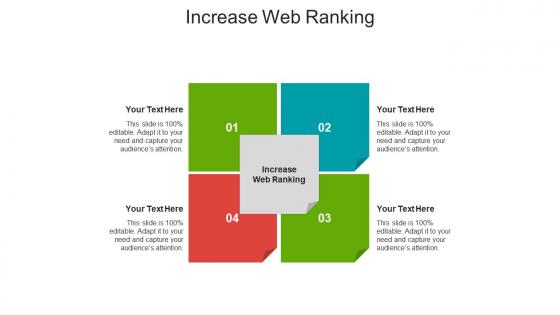 Increase web ranking ppt powerpoint presentation model display cpb