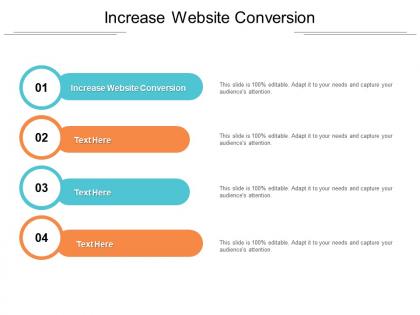 Increase website conversion ppt powerpoint presentation icon cpb