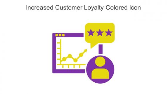Increased Customer Loyalty Colored Icon In Powerpoint Pptx Png And Editable Eps Format