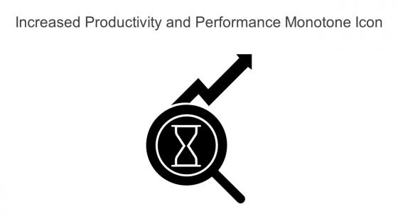Increased Productivity And Performance Monotone Icon In Powerpoint Pptx Png And Editable Eps Format