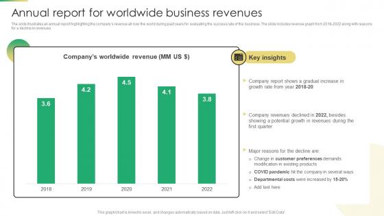 Increasing Profit Maximization Annual Report For Worldwide Business Revenues
