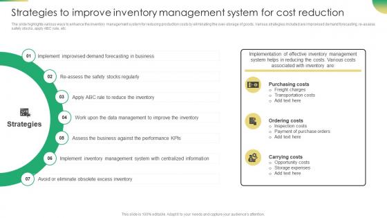 Increasing Profit Maximization Strategies To Improve Inventory Management System For Cost Reduction