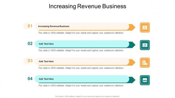 Increasing Revenue Business In Powerpoint And Google Slides Cpb