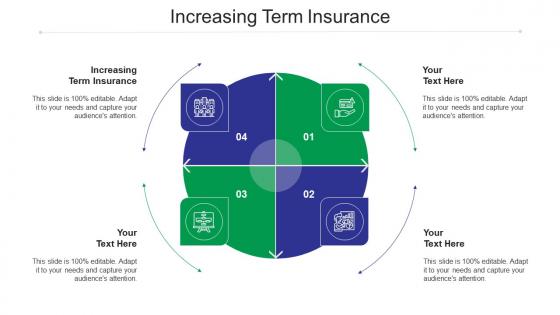 Increasing term insurance ppt powerpoint presentation layouts model cpb