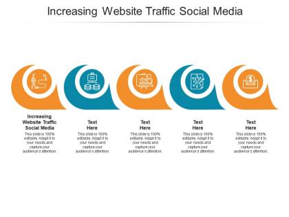 Increasing website traffic social media ppt powerpoint presentation cpb