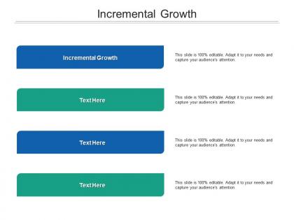 Incremental growth ppt powerpoint presentation styles tips cpb