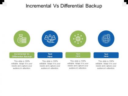 Incremental vs differential backup ppt powerpoint presentation infographics background designs cpb
