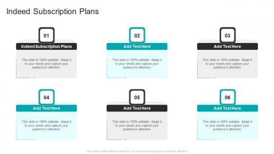 Indeed Subscription Plans In Powerpoint And Google Slides Cpb