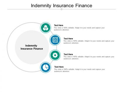 Indemnity insurance finance ppt powerpoint presentation model background image cpb
