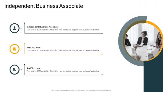 Independent Business Associate In Powerpoint And Google Slides Cpb
