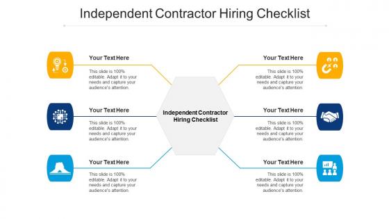 Independent contractor hiring checklist ppt powerpoint presentation infographic cpb