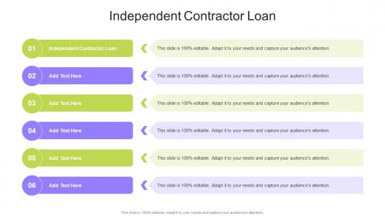Independent Contractor Loan In Powerpoint And Google Slides Cpb