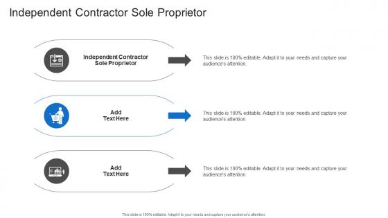 Independent Contractor Sole Proprietor In Powerpoint And Google Slides Cpb
