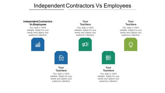 Independent contractors vs employees ppt powerpoint presentation icon gridlines cpb